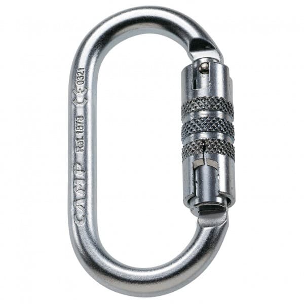 CAMP Steel Oval 2 Lock Carabiner